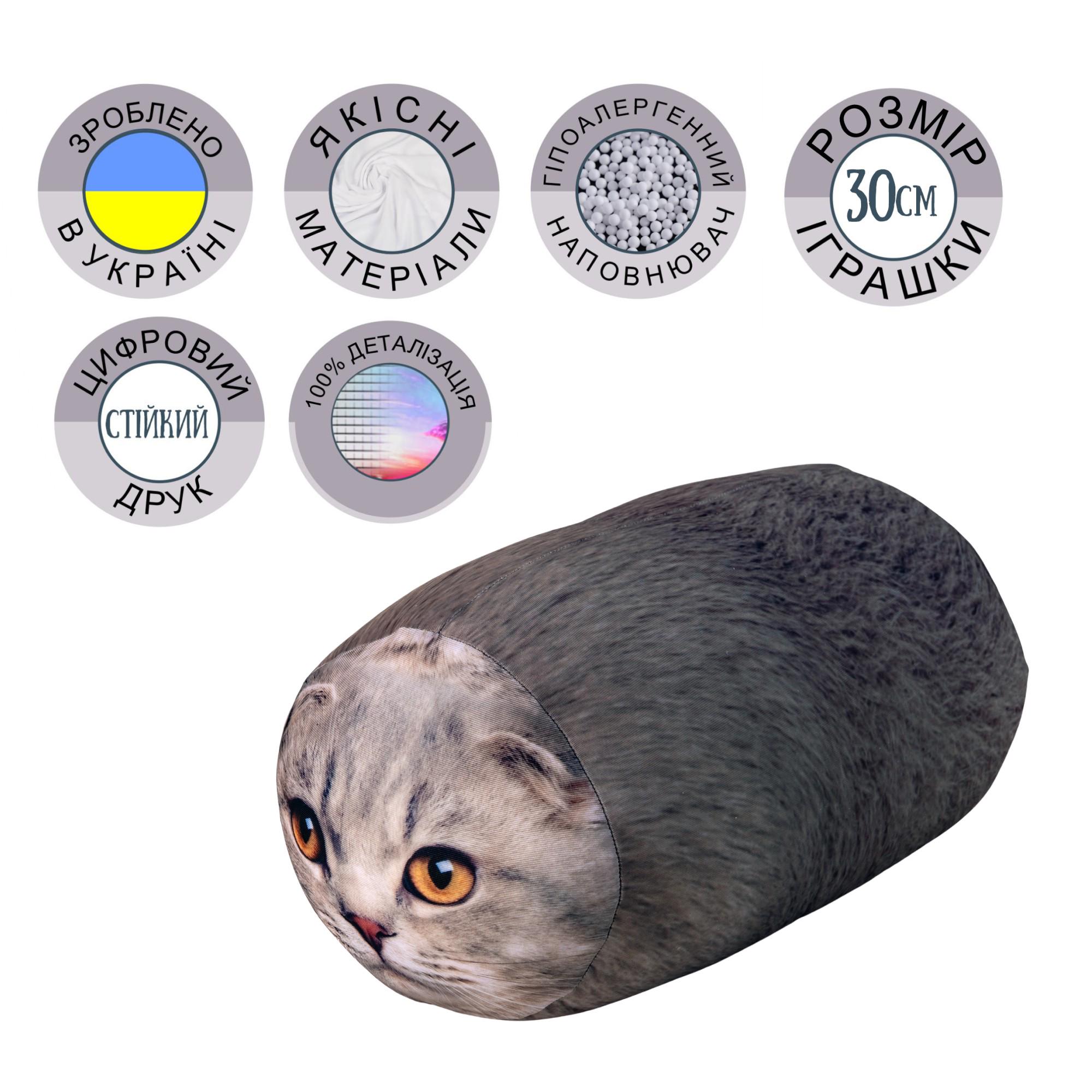 Мягкая игрушка антистресс WONKEY Британский Кот 30 см (33054) - фото 5