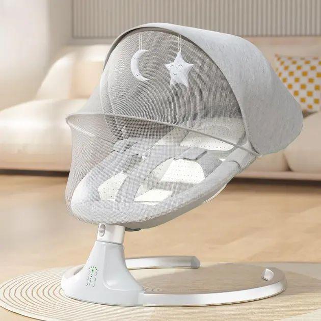 Шезлонг-гойдалка з москітною сіткою та регулюванням похитування до 10 кг від мережі/аккумулятор (30654849) - фото 2 Шезлонг-гойдалка з москітною сіткою та регулюванням похитування до 10 кг від мережі/аккумулятор (30654849) - фото 2