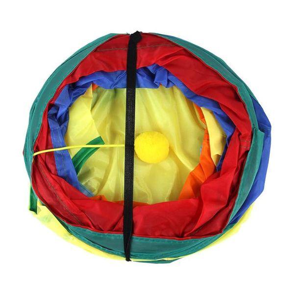 Тоннель для кошек M00703 с помпоном Разноцветный (26226855) - фото 5 Тоннель для кошек M00703 с помпоном Разноцветный (26226855) - фото 5