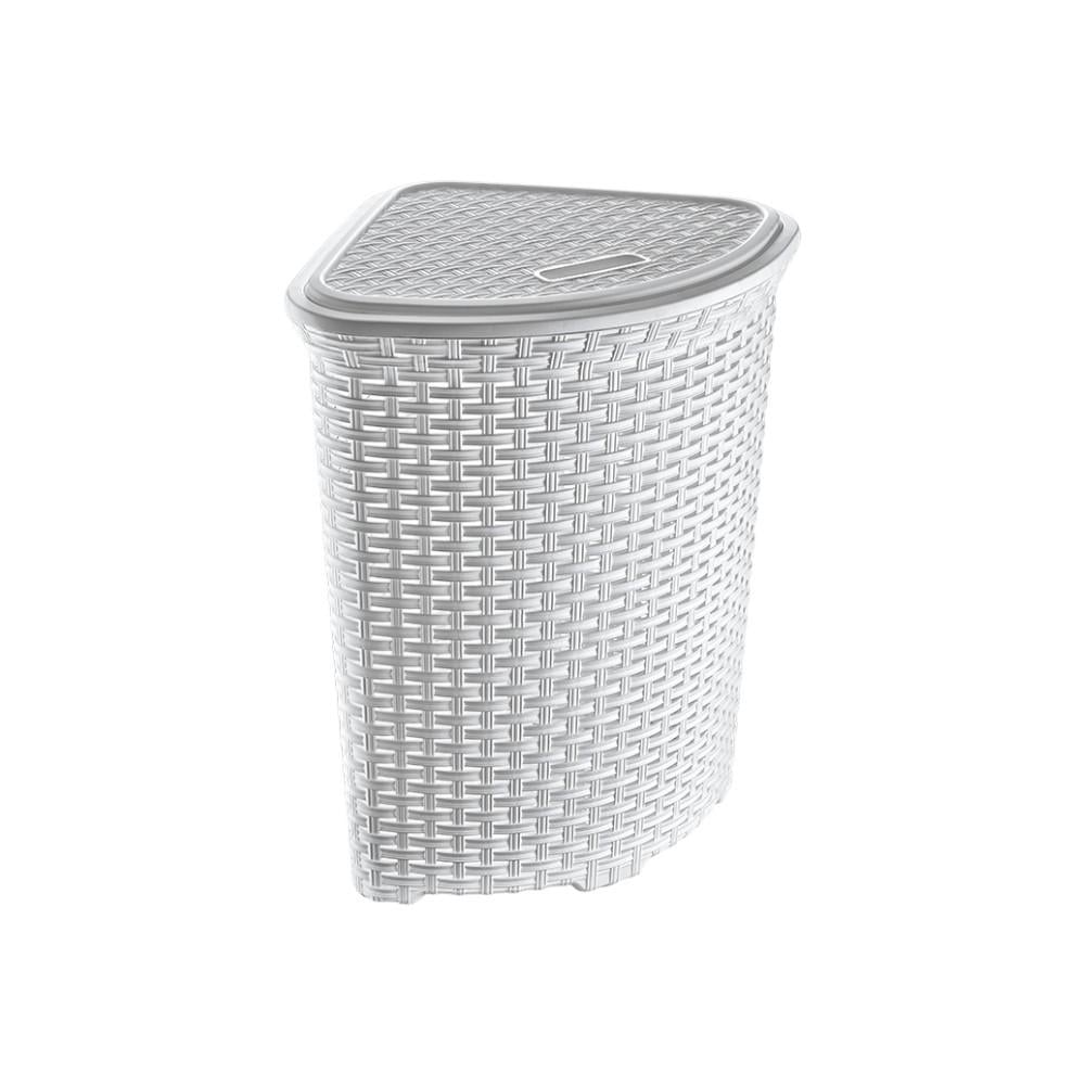 Кошик для білизни Dunya Plastik ротанг з кришкою 52 л (05005)