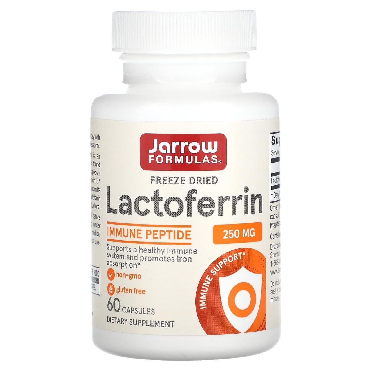 Лактоферрин Jarrow Formulas Lactoferrin 250 мг 60 капс.