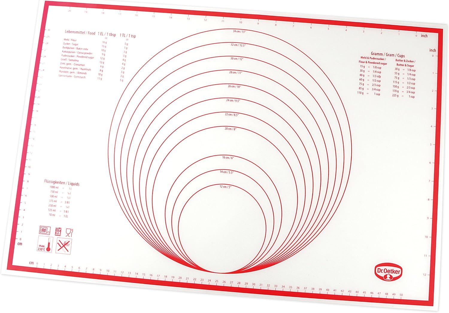 Коврик для выпечки Dr. Oetker силиконовый 60x40 см (1923)