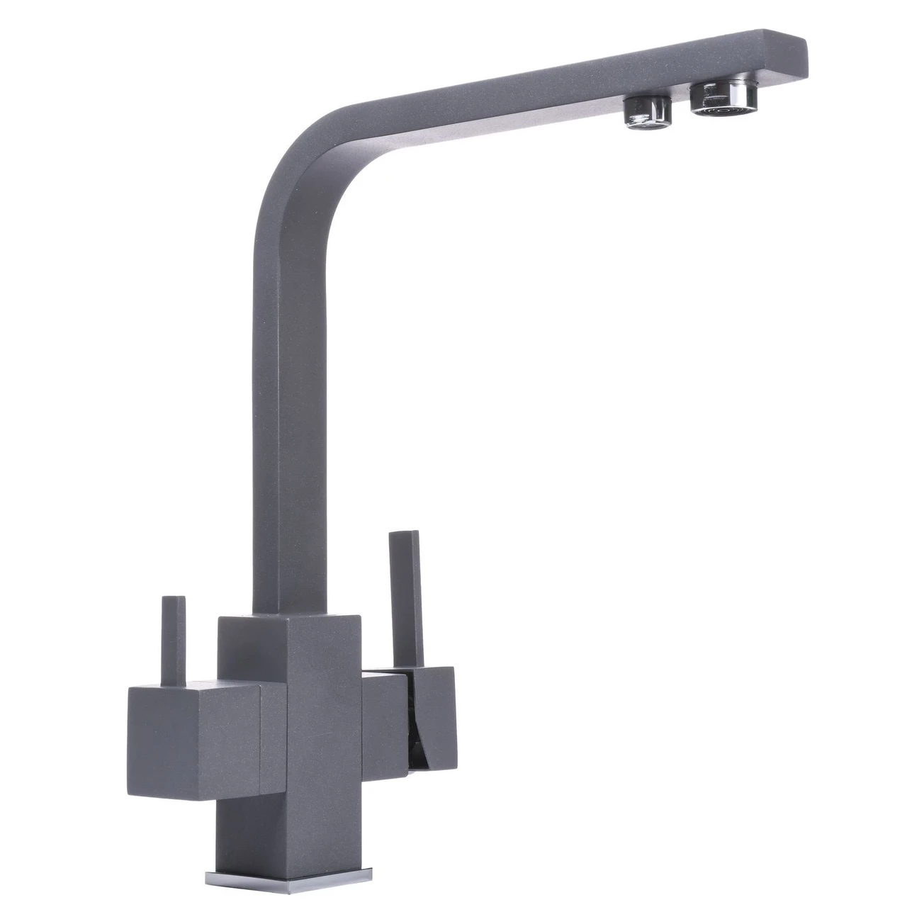 Смеситель для кухни под осмос Globus Lux LAZER GLLR-0111-3-TITANIUM (1000000574)