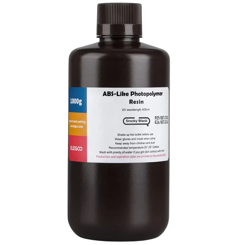 Фотополімерна смола для 3D-друку ELEGOO ABS Like Resin 1 кг Димчатий Чорний (33733337)