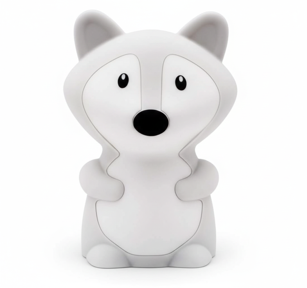 Ночник силиконовый Лисичка Big Fox 9 цветов/аккумулятор/пульт (6/537)