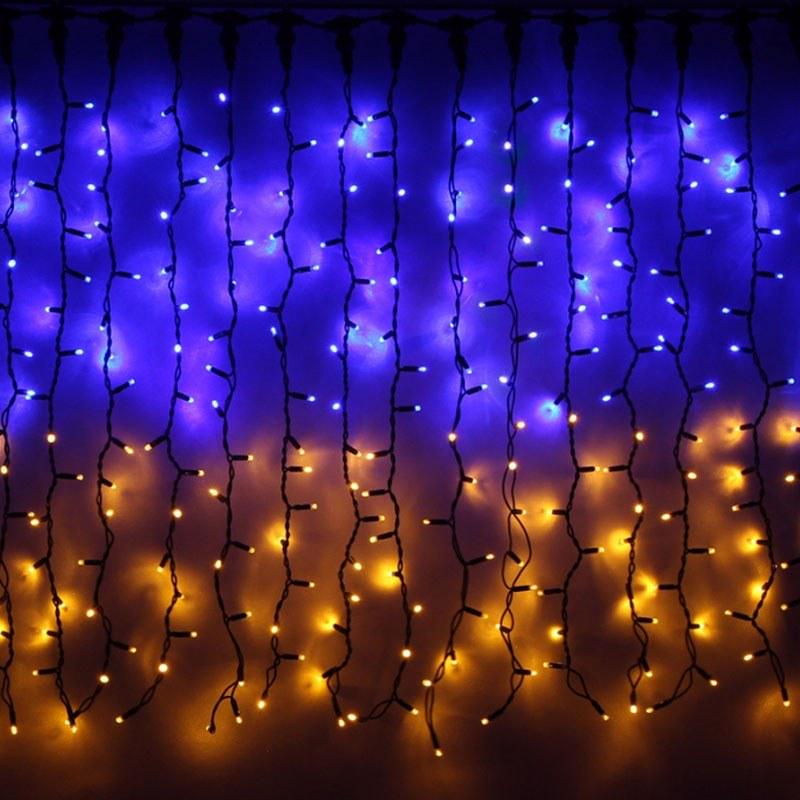 Гирлянда штора Флаг Украины 420 LED 2,4х1,2 м (13567104)