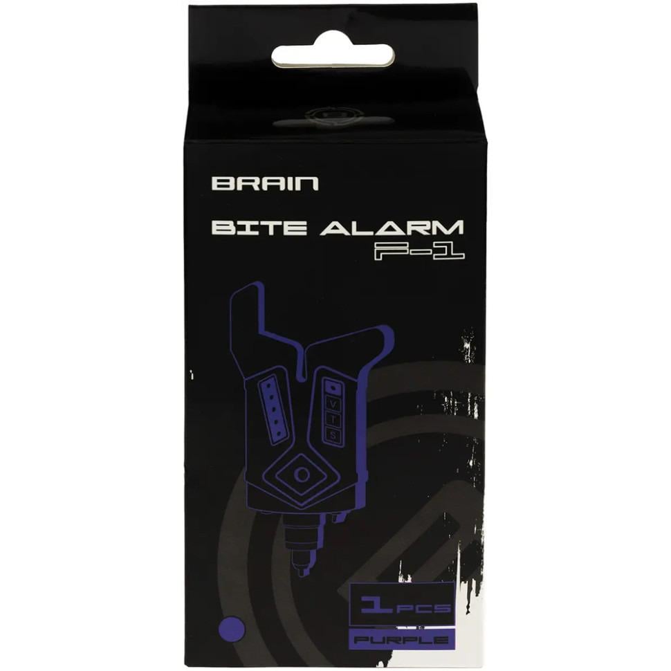 Сигналізатор клювання електронний Brain Wireless Bite Alarm F-1 AAA Білий світлодіод Black (1858.80.83) - фото 2