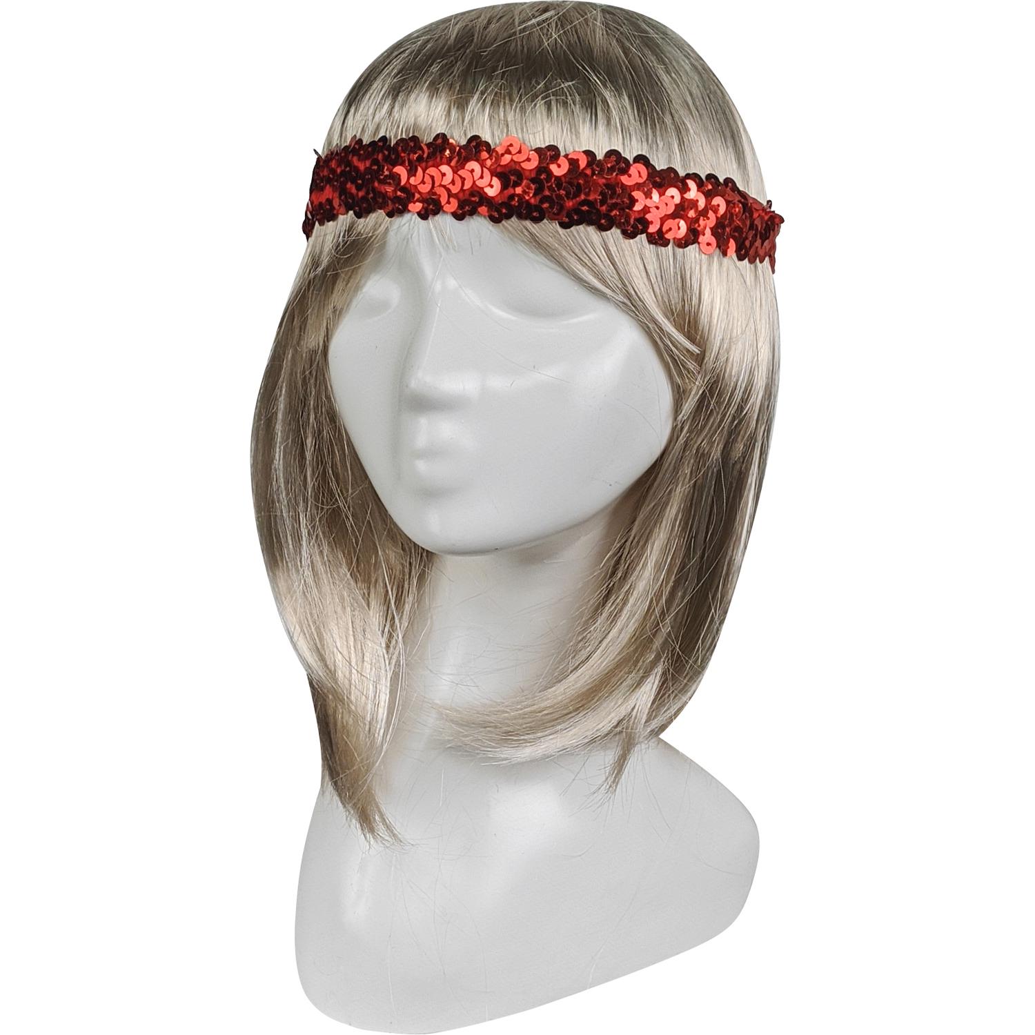 Резинка Seta Decor на голову в паетках (11-356RD)