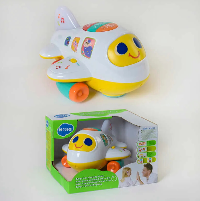 Самолет детский музыкальный Hola 6103 с регулировкой громкости - фото 4 Самолет детский музыкальный Hola 6103 с регулировкой громкости - фото 4
