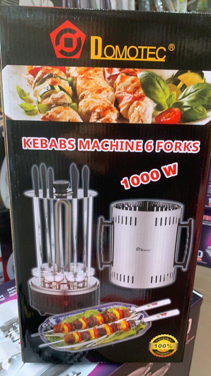 Шашличниця електрична Domotec Kebab Machine на 6 шампурів 1000W (6-4-2817) - фото 5