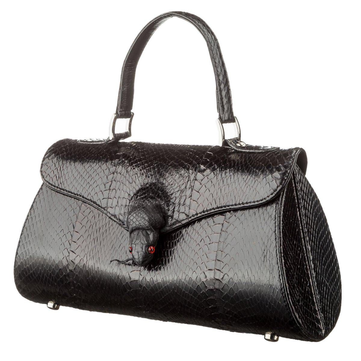 Сумка Sea Snake leather 18556 из натуральной кожи морской змеи Черный