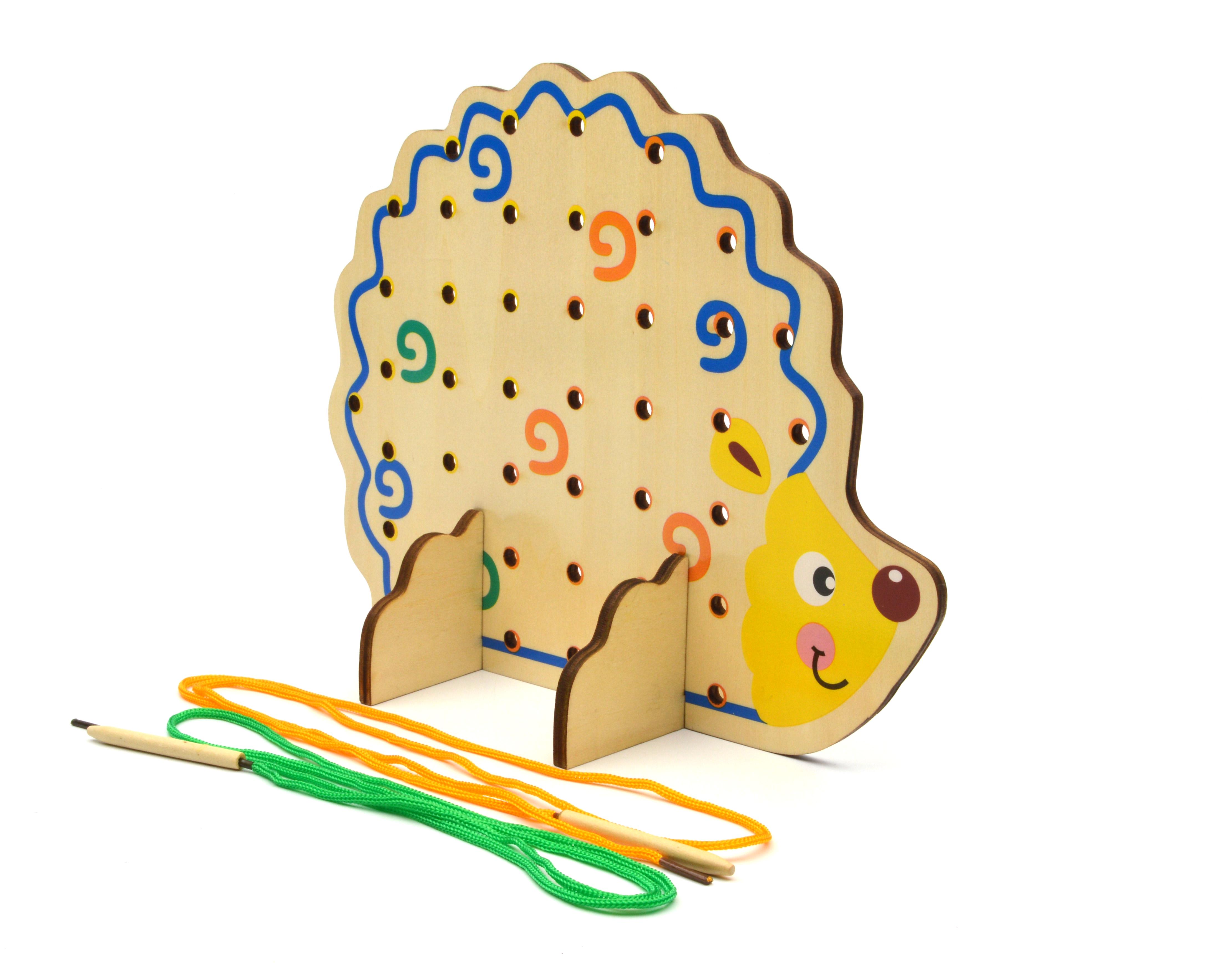 Шнурівка дерев'яна Їжачок (25916) - фото 3