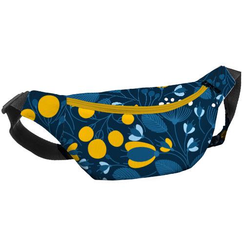 Сумка-бананка через плечо и пояс Presentville Bumbag Патриотический мотив 27х16 см (BB_22S009_ZHL)