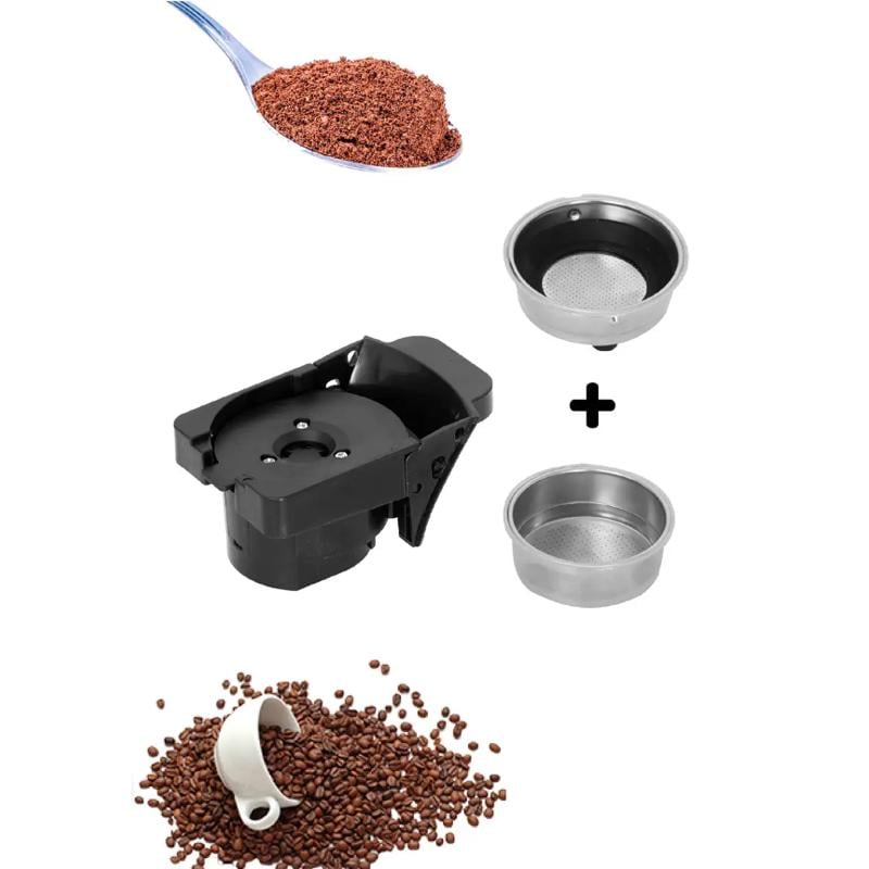 Кавомашина ріжкова капсульна Camry CR 4414 для меленої кави та 5 вкладишів для капс. 3000 Вт Чорний - фото 4 Кавомашина ріжкова капсульна Camry CR 4414 для меленої кави та 5 вкладишів для капс. 3000 Вт Чорний - фото 4