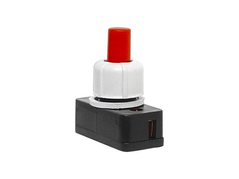 Кнопка PBS-17А-2 ON-OFF с фиксацией торшерная 1А 250V Красный (LX3082)