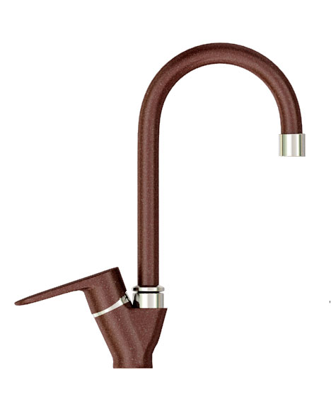 Смеситель кухонный KAHER VEGA гранитный 02 Коричневый