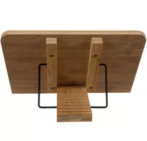 Подставка бамбуковая для ноутбуков/планшетов и книг 28х21х18,5 см Коричневый - фото 6 Подставка бамбуковая для ноутбуков/планшетов и книг 28х21х18,5 см Коричневый - фото 6