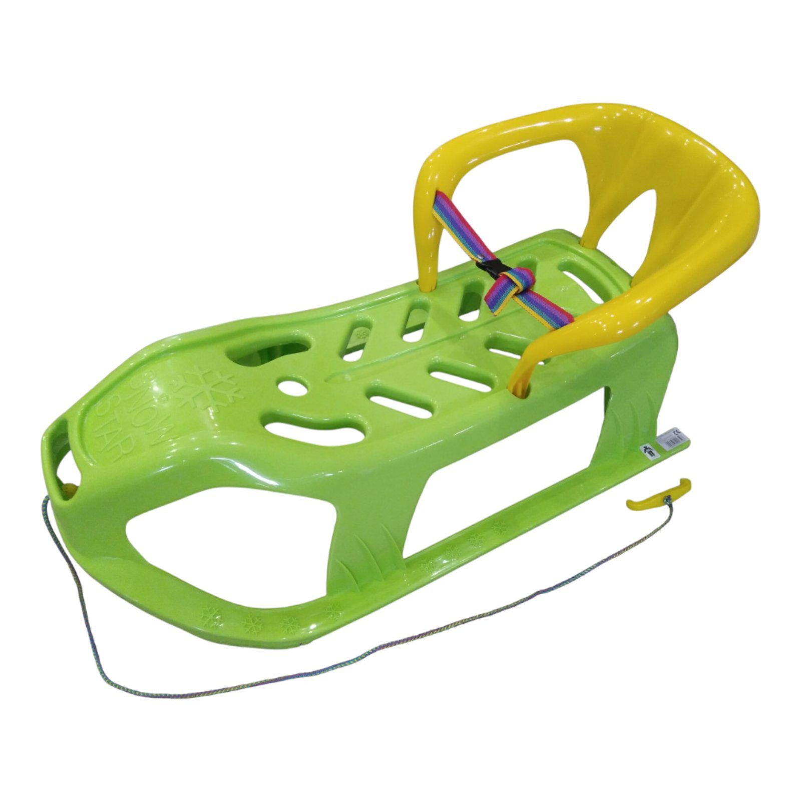 Санки-дитячі зі спинкою Marmat Snow Star Зелений (11120) Санки-дитячі зі спинкою Marmat Snow Star Зелений (11120)