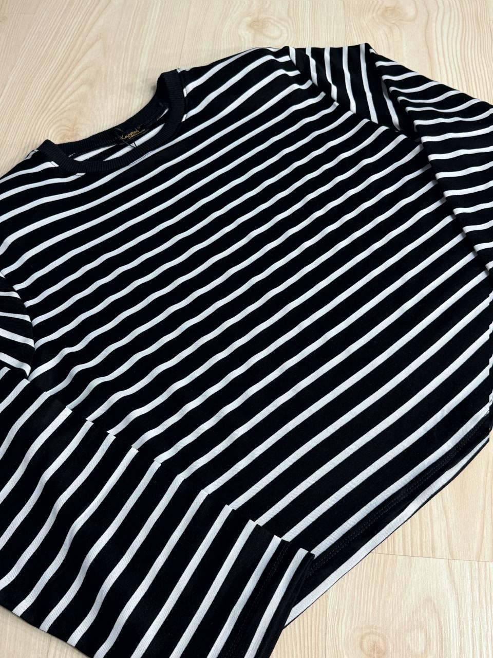 Лонгслів жіночий KEYYMOD 34094 реглан в смужку з підплічниками вільний крій оверсайз M Чорний (1505) - фото 4 Лонгслів жіночий KEYYMOD 34094 реглан в смужку з підплічниками вільний крій оверсайз M Чорний (1505) - фото 4