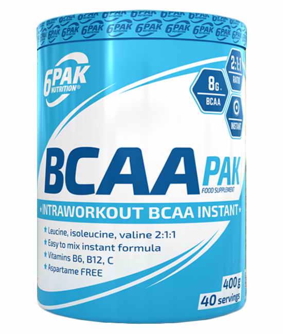 Аминокислоты 6Pak BCAA Pak Lychee grape 400 г