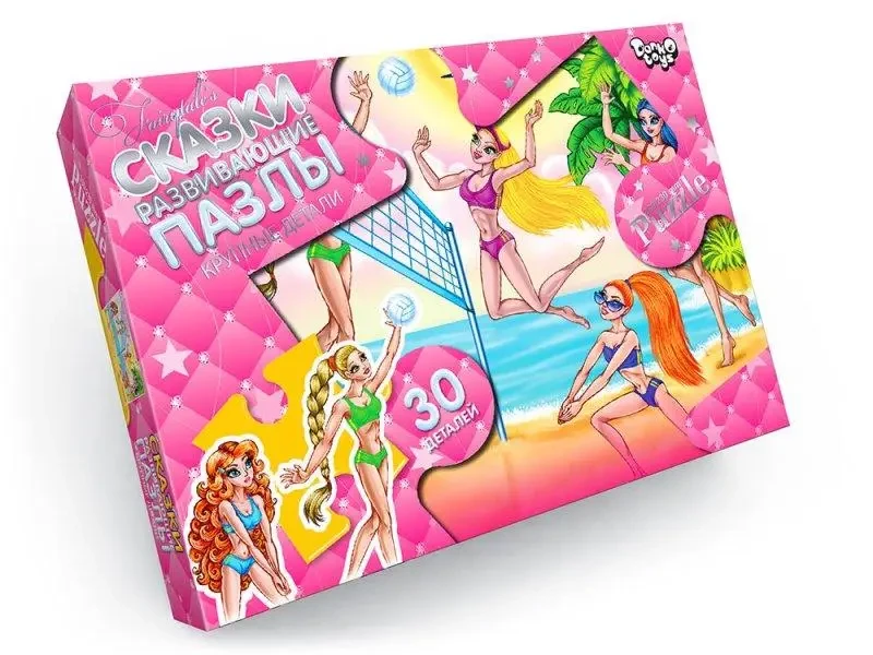 Комплект пазлов Danko Toys Пони и Пляжный отдых 30 эл. 2 шт. (2446744310) - фото 2 Комплект пазлов Danko Toys Пони и Пляжный отдых 30 эл. 2 шт. (2446744310) - фото 2