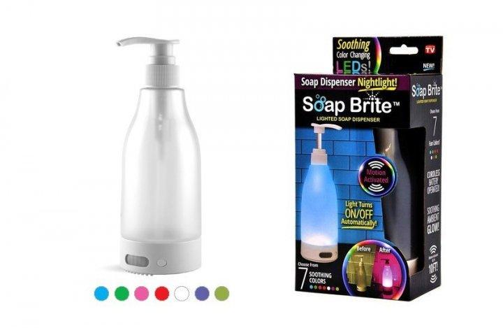 Дозатор для жидкого мыла Soap Bright Nightlight Soap Dispenser с подсветкой 400 мл (FG2) - фото 2