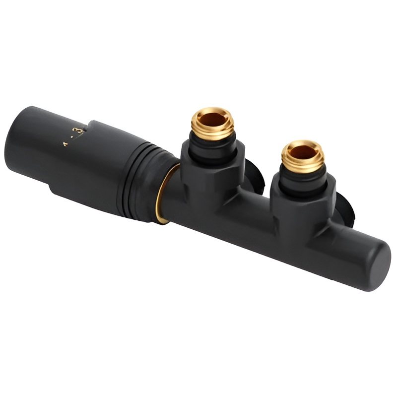 Комплект термостатический Rastas Duoplex 1/2x1/2" для нижнего подключения Черный (TPT-79259) Комплект термостатический Rastas Duoplex 1/2x1/2" для нижнего подключения Черный (TPT-79259)