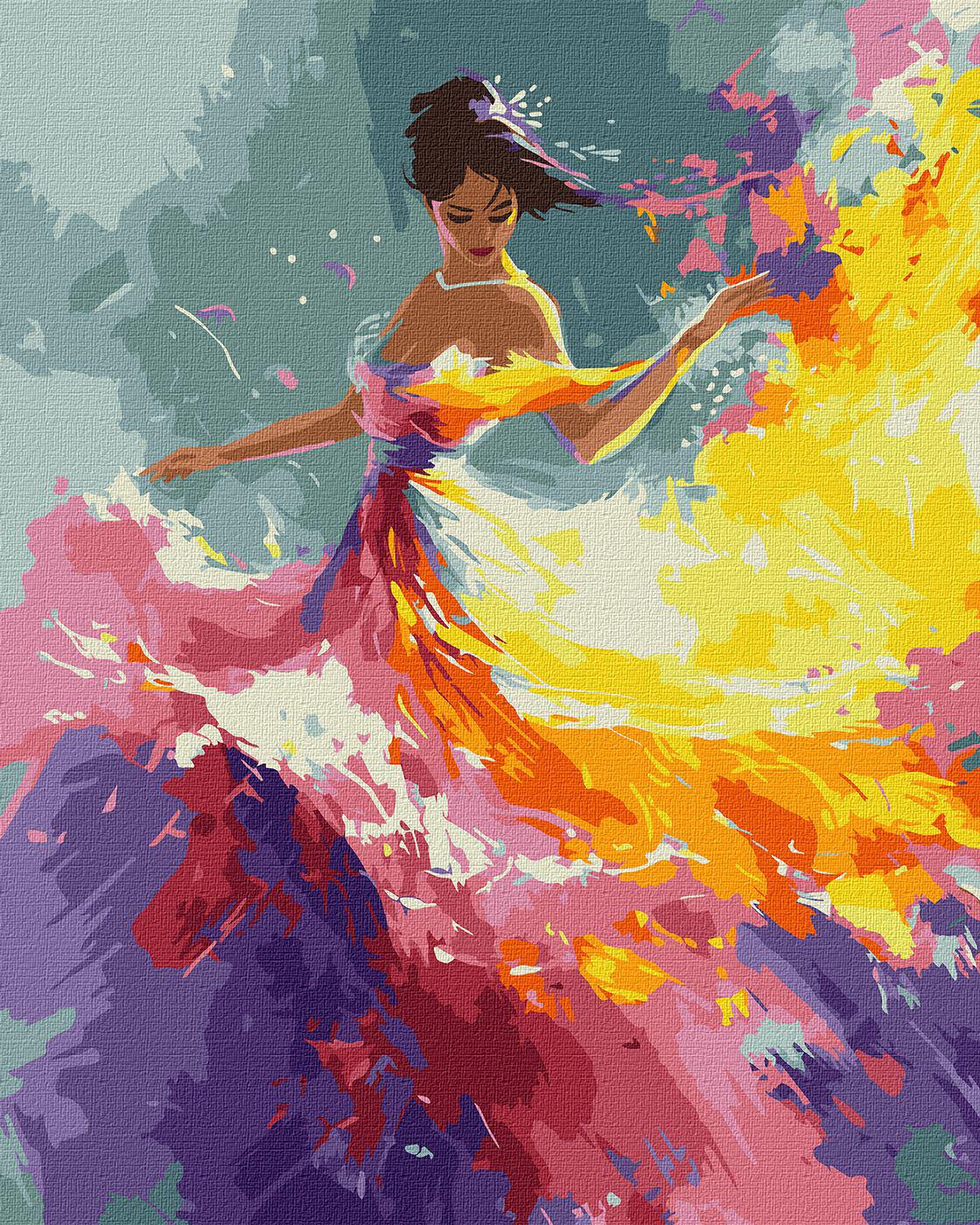 Набір для розпису по номерах Ideyka Елегантна принцеса КНО8429 40x50 см (MTT-199516)