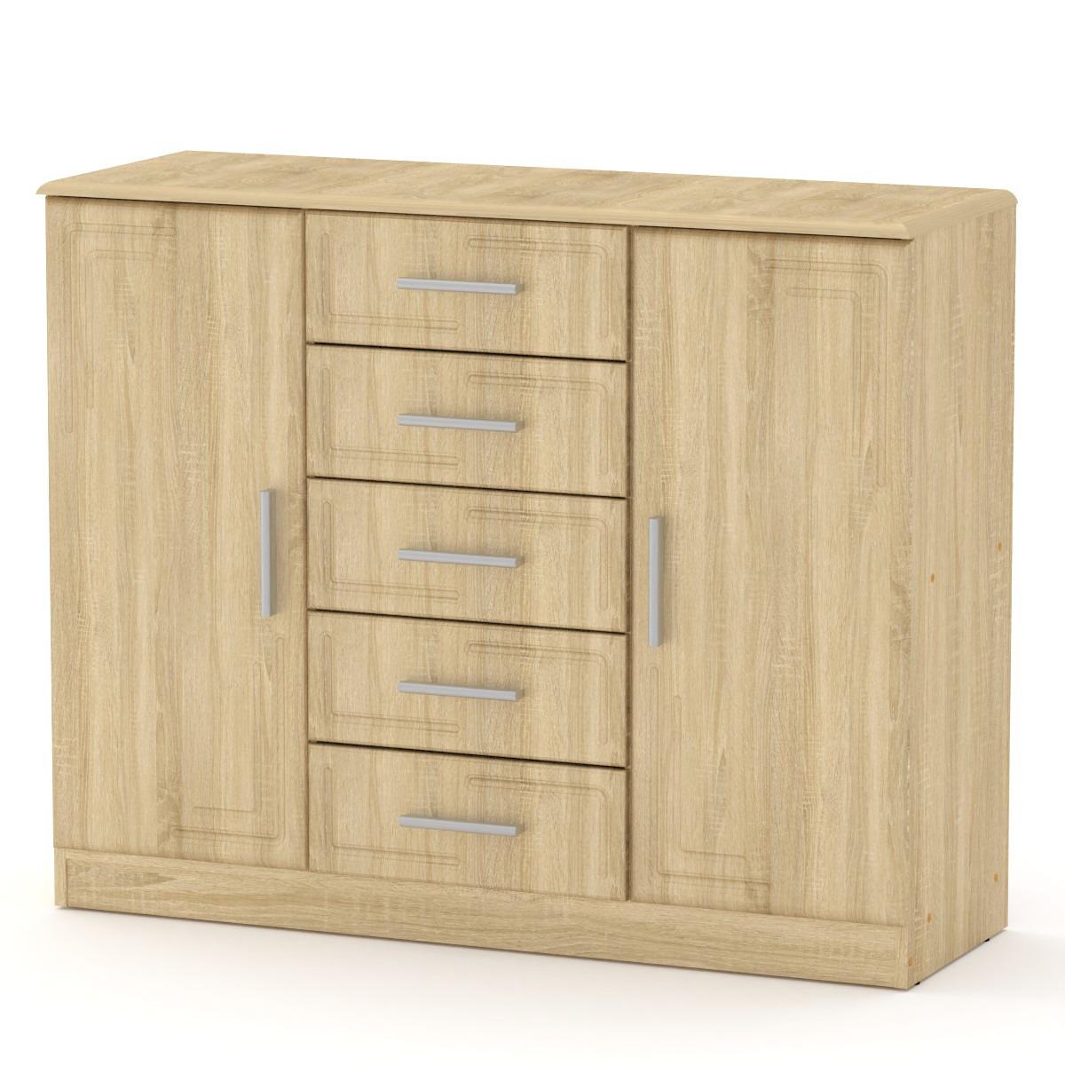 Комод Компаніт-5+2 МДФ Вільха (81_komp_C_NM) - фото 1 Комод Компаніт-5+2 МДФ Вільха (81_komp_C_NM) - фото 1