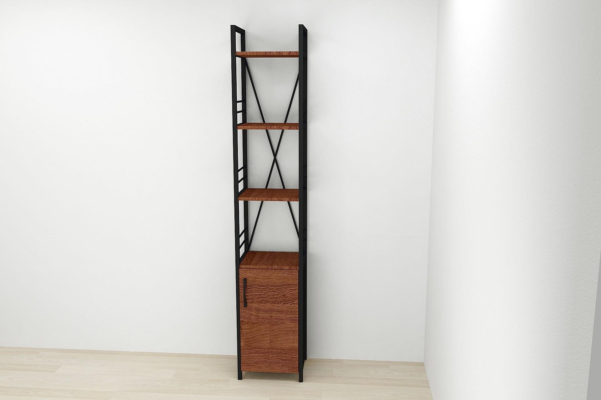 Этажерка Ferrum-decor Коннект 4/34 с тумбой ДСП 179x34x28 см Черный/Венге (FRD-105537) Этажерка Ferrum-decor Коннект 4/34 с тумбой ДСП 179x34x28 см Черный/Венге (FRD-105537)