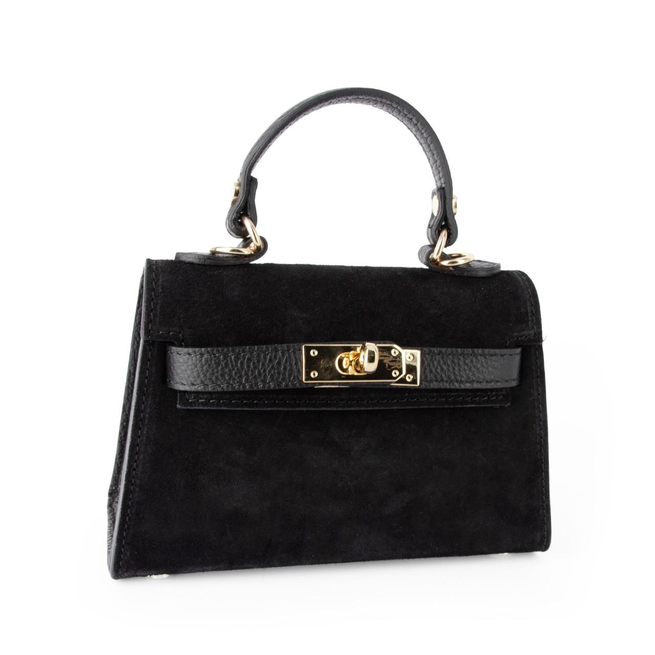 Сумка жіноча замшева Virginia Conti 04011 Чорний (2765513995) - фото 1