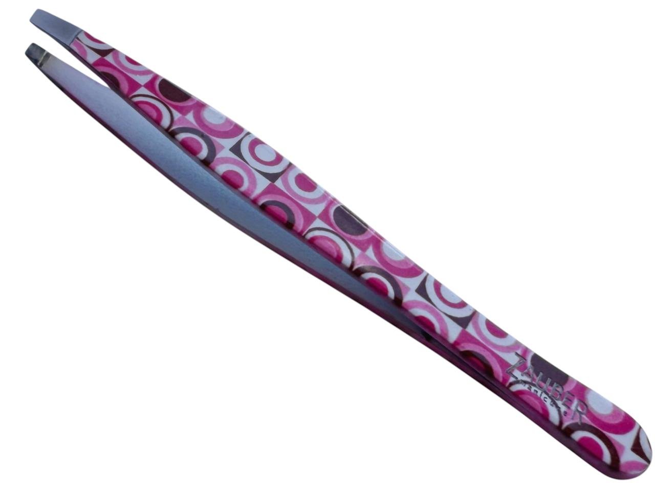 Пінцет для брів скошений Zauber-manicure T-313 широкий Різнокольоровий (27775860)