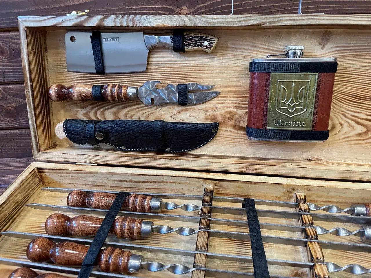 Набір шампурів Профі-9 у кейсі (10647787) - фото 3