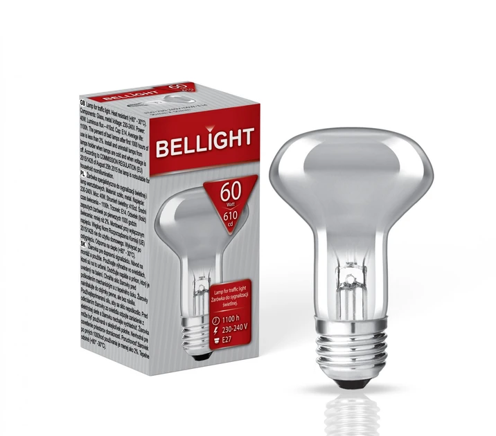 Лампа накаливания Bellight рефлекторная R63 60W E27 230V (2642501753)