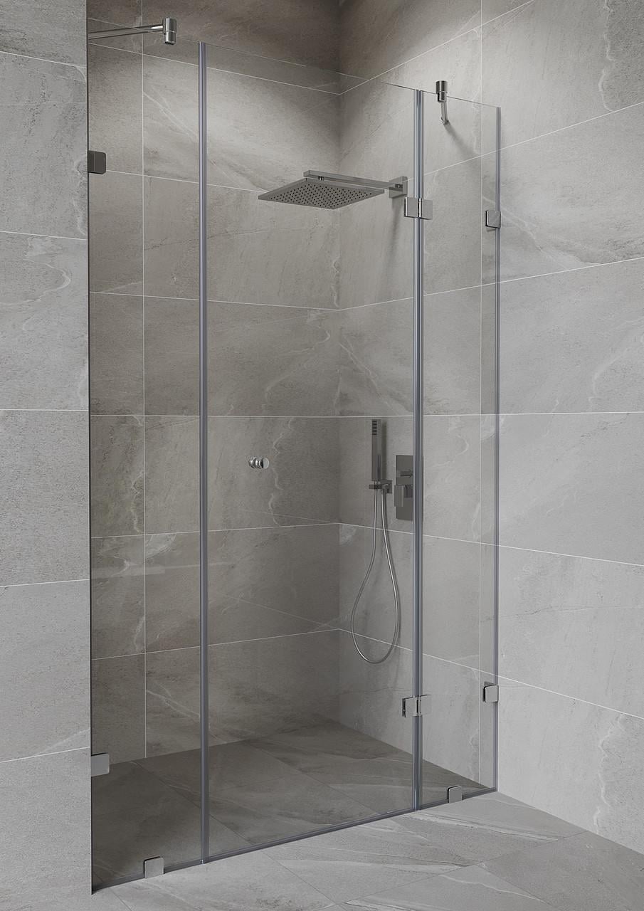 Душова кабіна-піддон S-Mix 180-5 з дверцятами на склі 180° 200x130 cм Прозорий