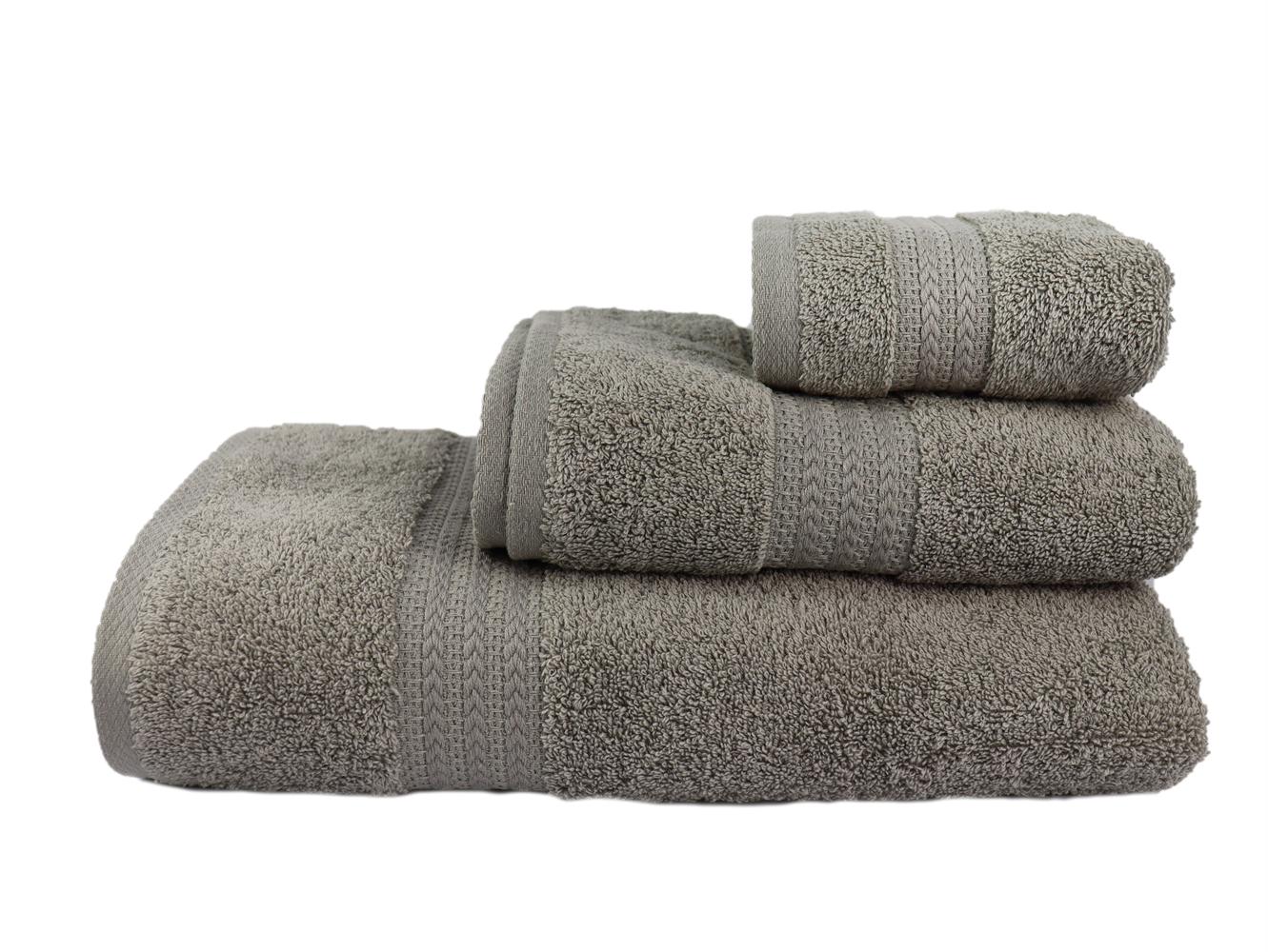 Набір рушників Rainbow Gri 3 шт. 500г/м2 Сірий - фото 6