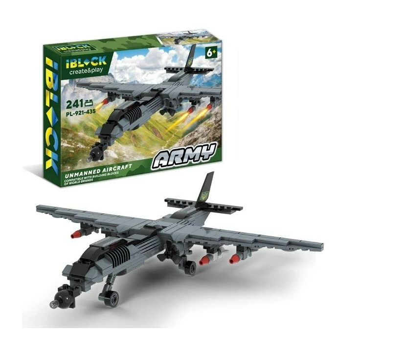Конструктор Iblock Армия БПЛА Unmanned aircraft 241 дет.