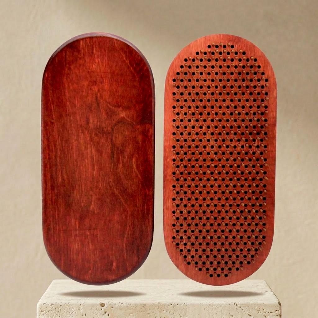 Доска Садху Krok Минимализм овал омедненные гвозди 10 мм Вишня (TY-020-2)