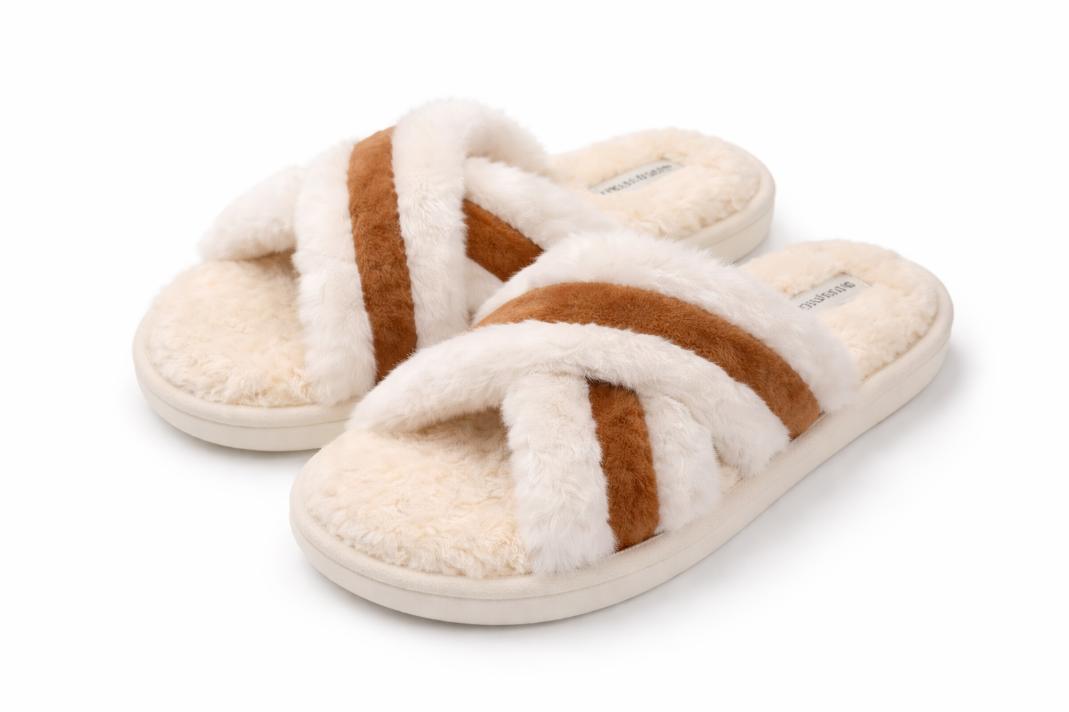 Тапочки домашние warm story Пухнастики р. 38 Белый (0091)