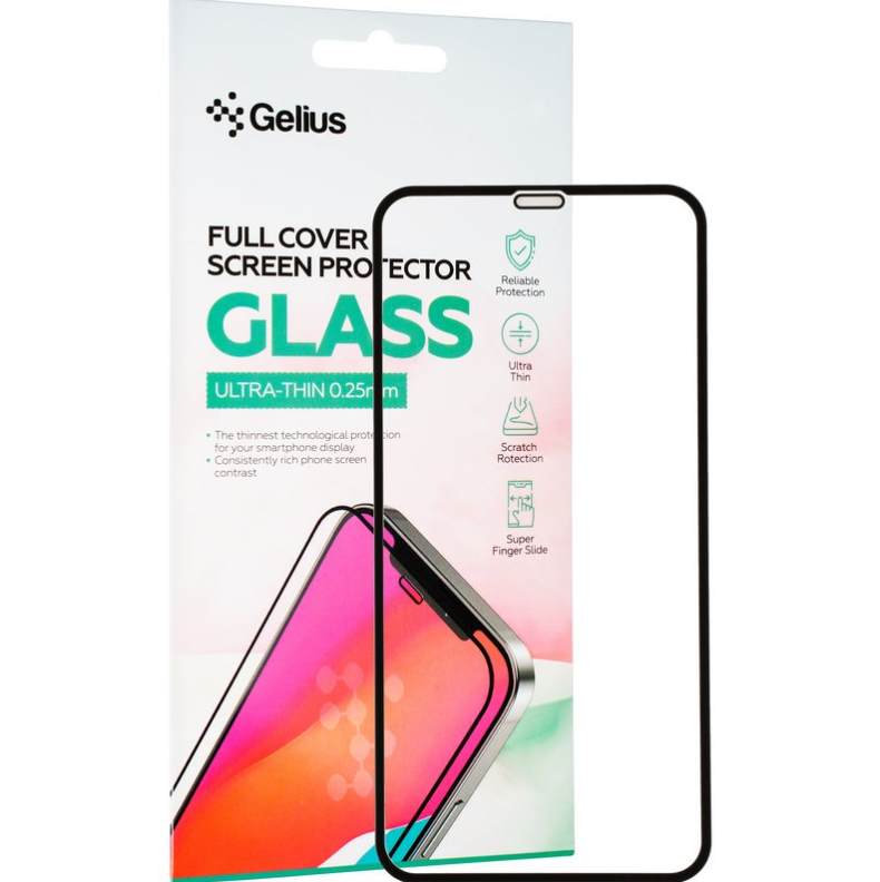 Захисне скло Gelius Full Cover Ultra-Thin 0.25mm для iPhone XR Black