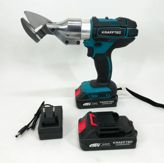 Ножницы по металлу Krafftec DJS130R 2 акб 36V/5AP Синий (31269285)