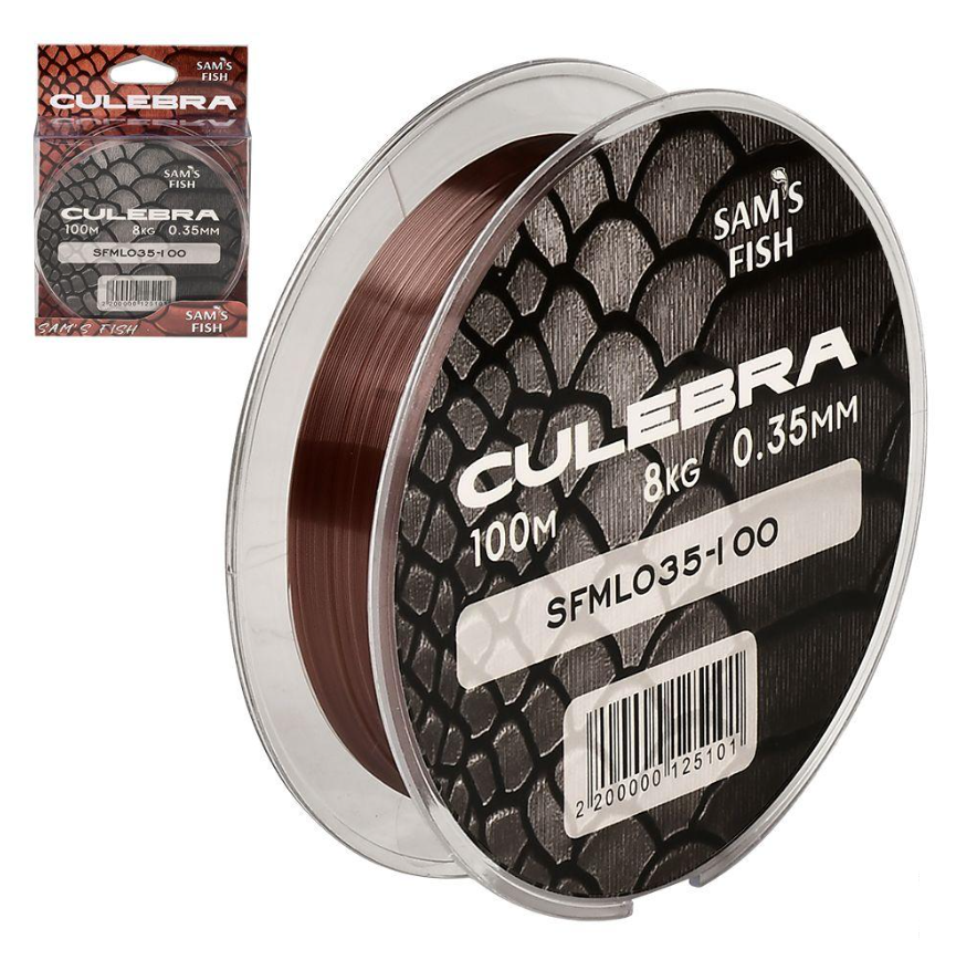 Леска Culebra 100 м х 0,35 мм тест 8 кг (SFML035-100)