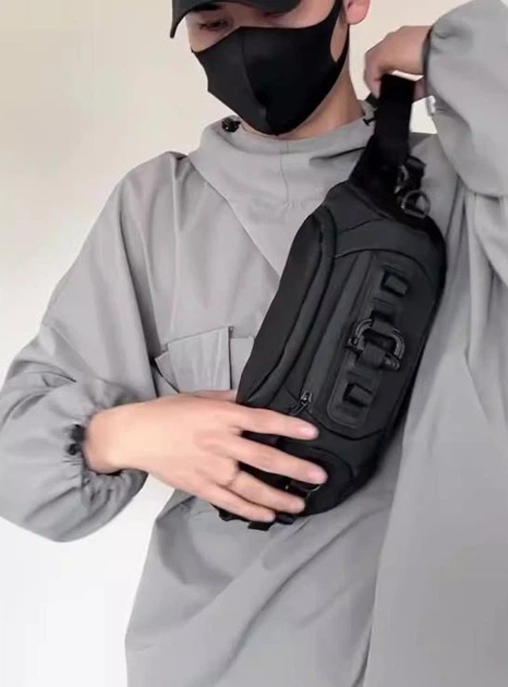 Сумка через плечо Черный (2117-4)