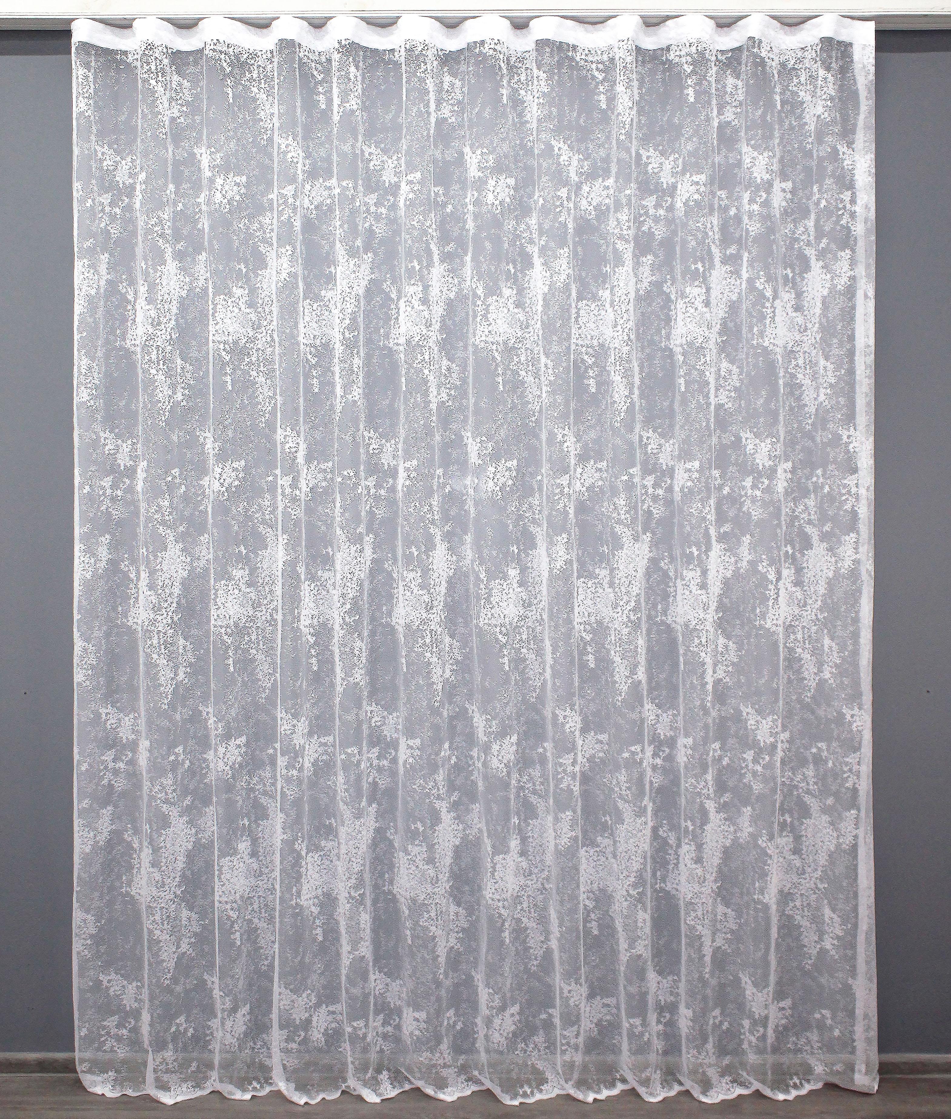 Тюль VR-Textil 1368т Мармур Al-1 жакард 500х270 см Білий (43-118)