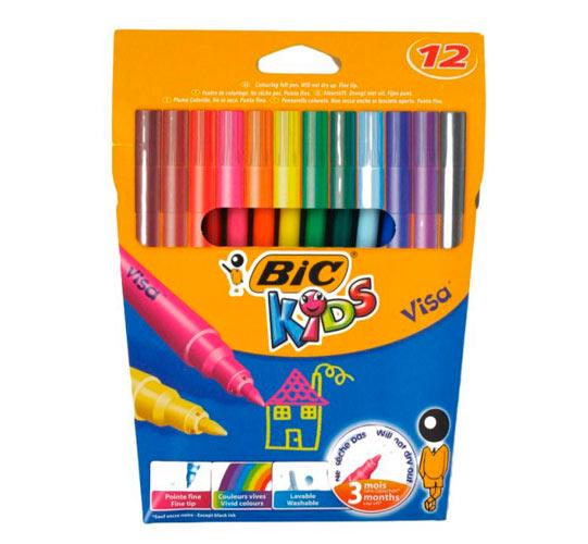 Фломастеры BIC Visa 12 цветов (bc888695) Фломастеры BIC Visa 12 цветов (bc888695)