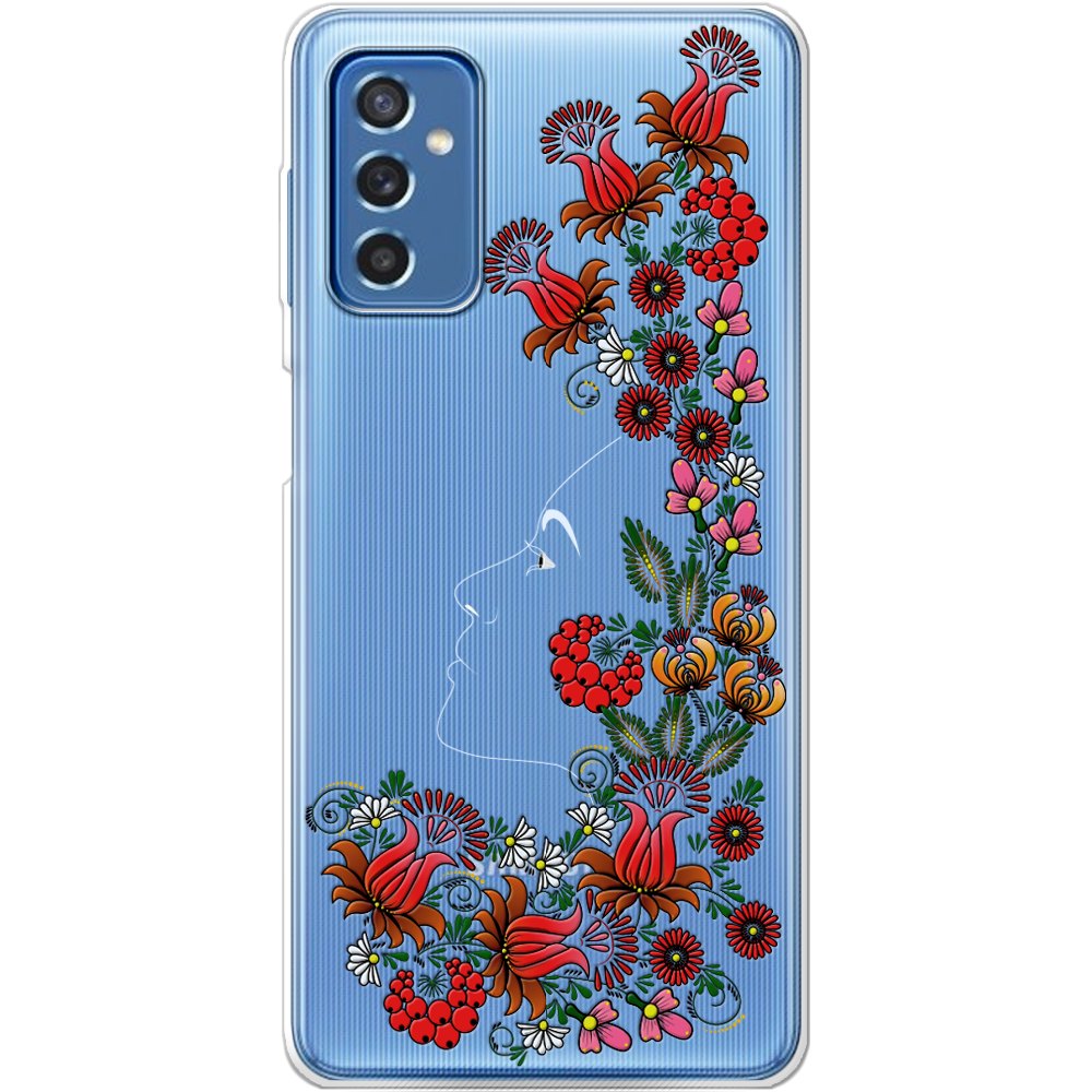 Чохол BoxFace Samsung Galaxy M52 (M526) 3D Ukrainian Muse Прозорий силікон (43657-bk64-43657)