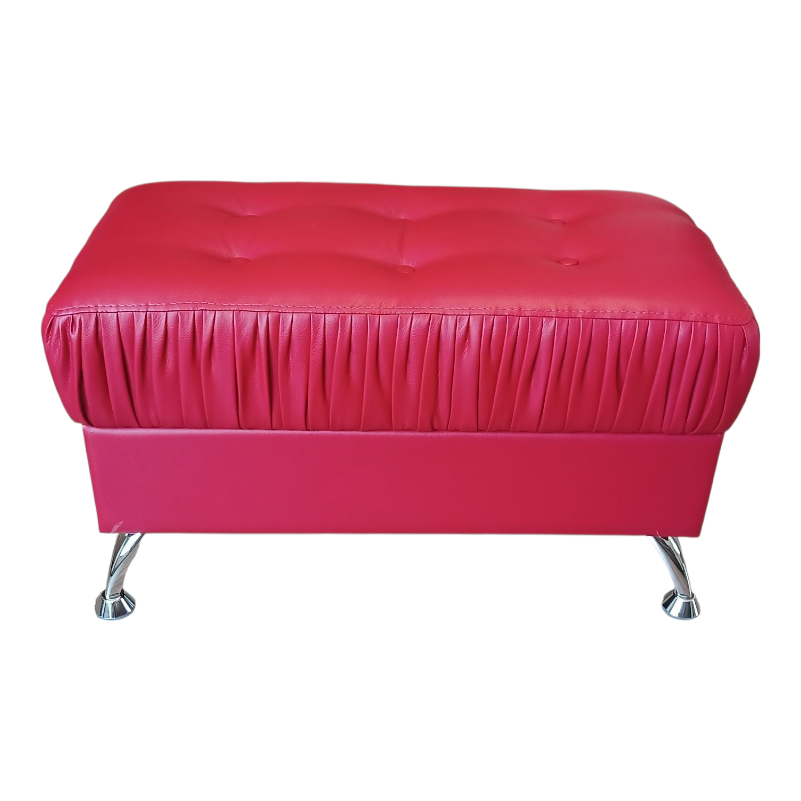 Банкетка з нішею Тоскана екошкіра Софітель 80х40х43 см Червоний - фото 4