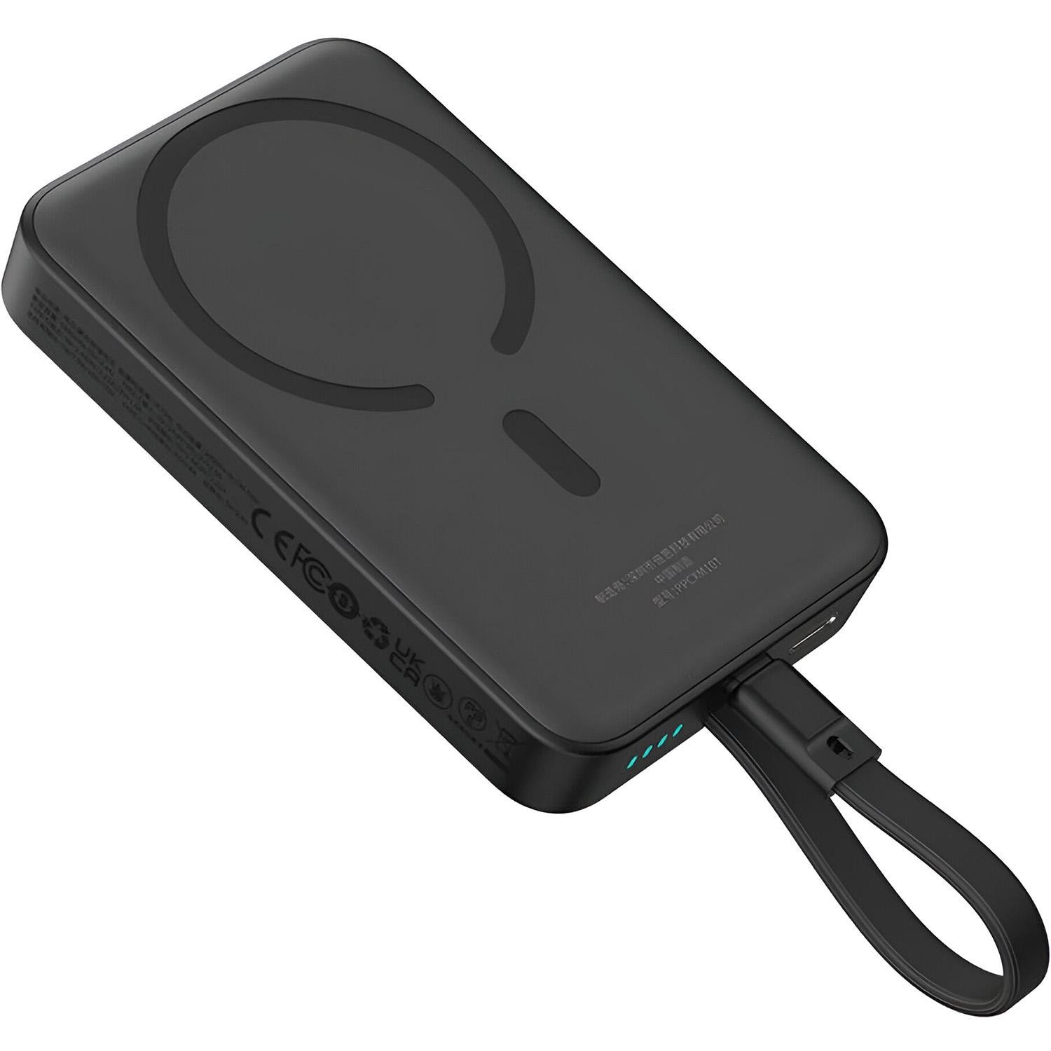 Повербанк BASEUS Magnetic Mini Wireless Fast Charge Type-C Edition 10000 mAh 30W Cluster Black (P1002210B113-00) - фото 7