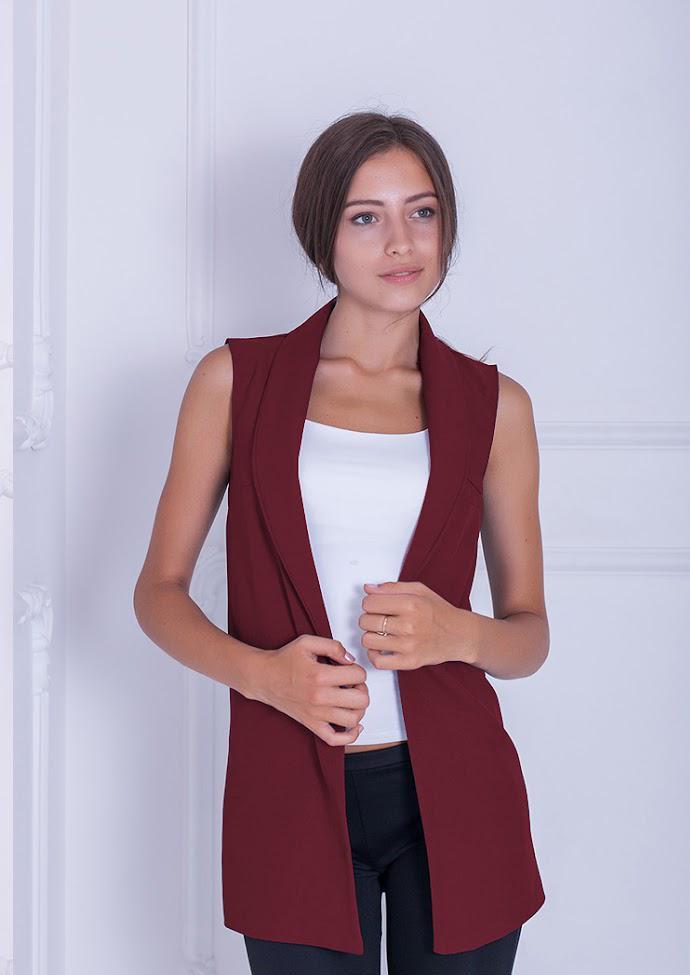 Безрукавка женская Podium Sunset 19854-BORDO XXL Бордовый