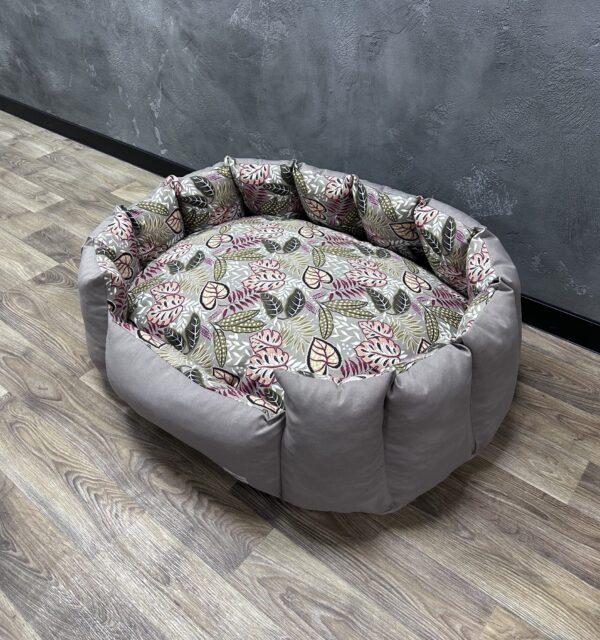 Лежак для котов и собак Comfort Home модель 1 Monstera ginger 50х40 см